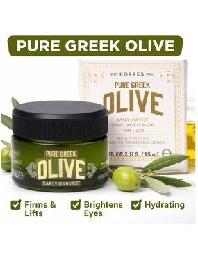 Korres Olive Firm & Lift Eye Mask 0.51 oz Anti Aging Dark Circles Puffiness